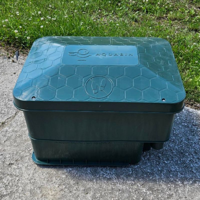 Technická šachta AQTECH zelená HDPE box na armatúry a technológiu
