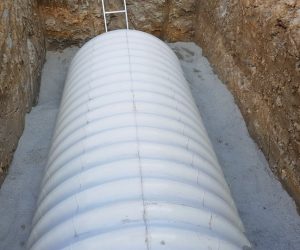 Obsyp nádrže pieskom